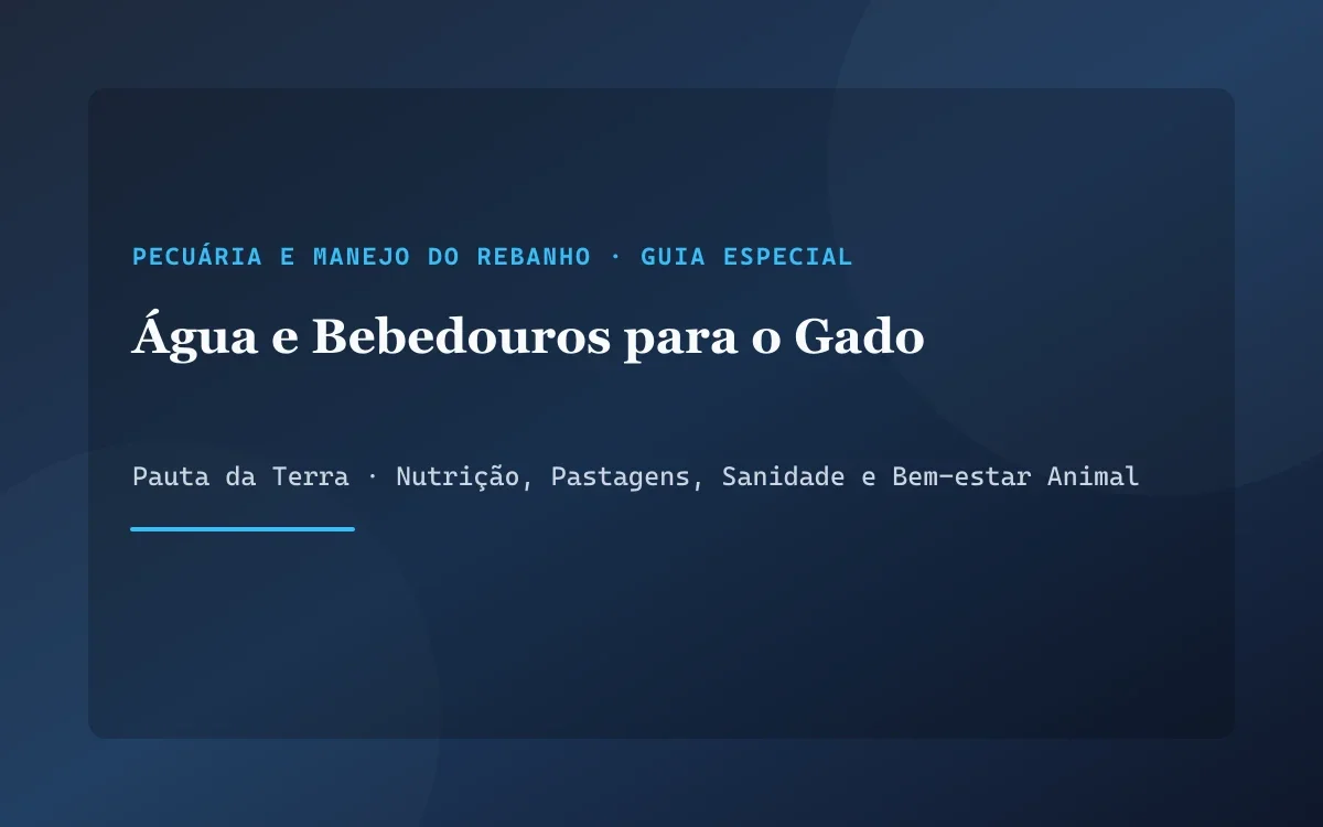 Bovinos bebendo água límpida em bebedouro circular de concreto em praça de alimentação de fazenda
