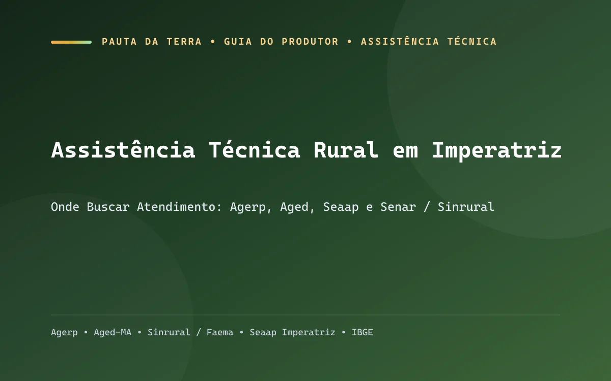 Técnico agrícola da extensão rural orientando agricultor familiar em propriedade no interior de Imperatriz