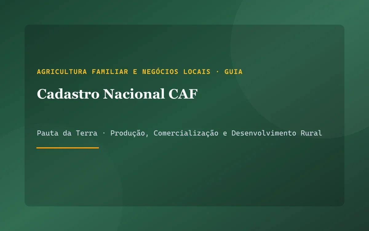 Agricultor com documentos e cadastro CAF sobre a mesa de atendimento rural