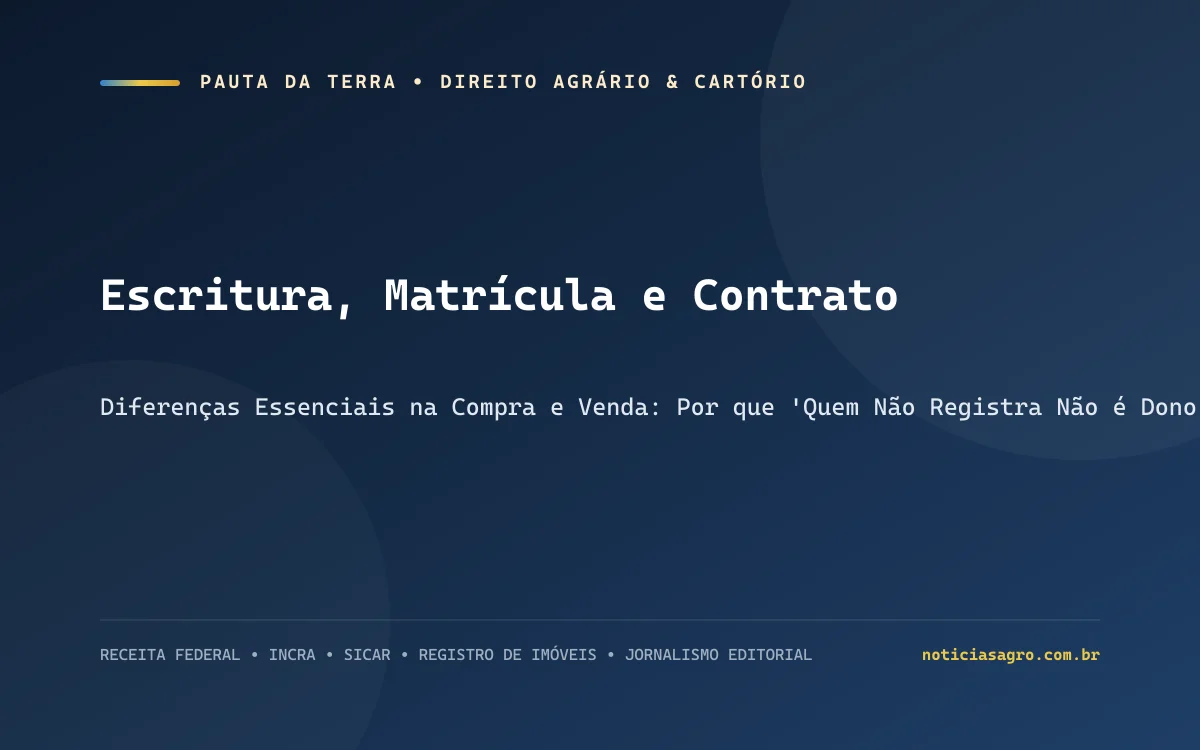 Livro de registro cartorário aberto com carimbo oficial e certidão de matrícula ao lado de caneta tinteiro