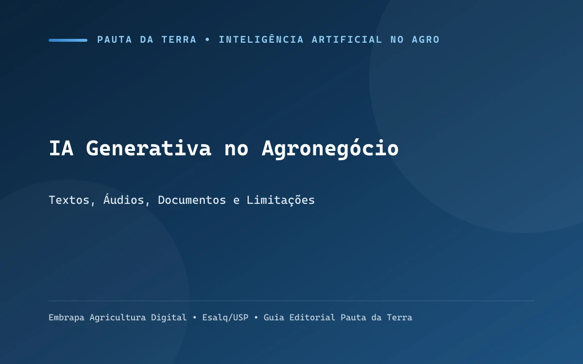 Gestor rural utilizando aplicativo de IA generativa em smartphone para ditar anotações de manejo em campo