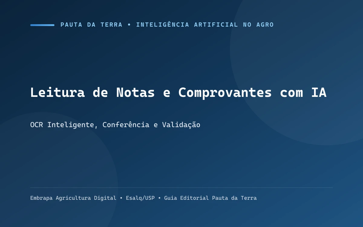 Técnico administrativo escaneando nota fiscal eletrônica com smartphone em escritório de cooperativa agrícola