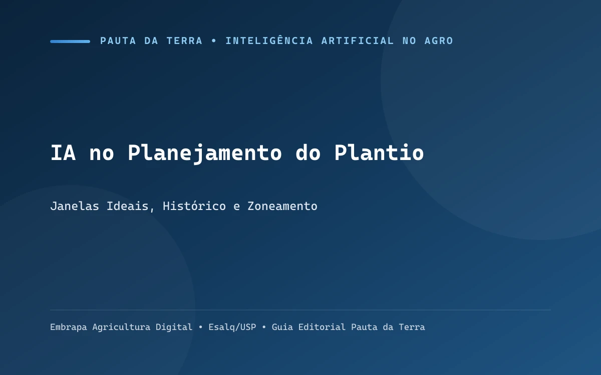 Conjunto de plantio moderno semeando lavoura no horizonte com dados operacionais em tela de telemetria