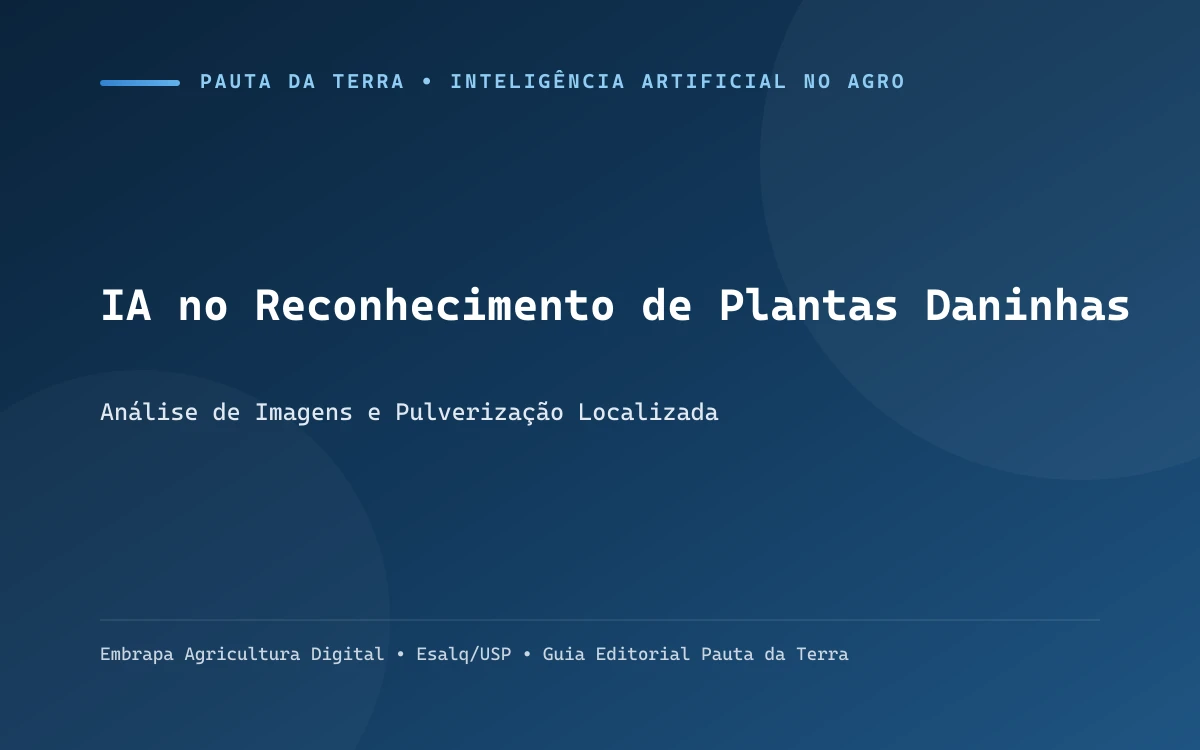 Barra de pulverizador agrícola dotada de câmeras com IA aplicando herbicida apenas sobre plantas daninhas