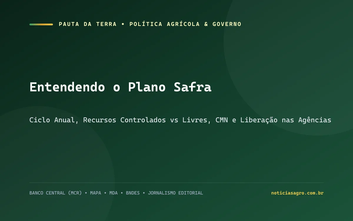 Gráficos de linhas de crédito agrícola e planejamento de safra rural com sementes e maquinário