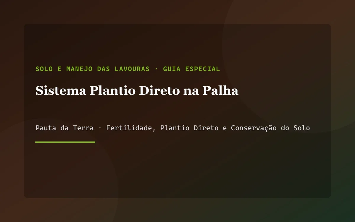 Semeadora moderna operando em lavoura com farta cobertura de palhada seca de braquiária e milho