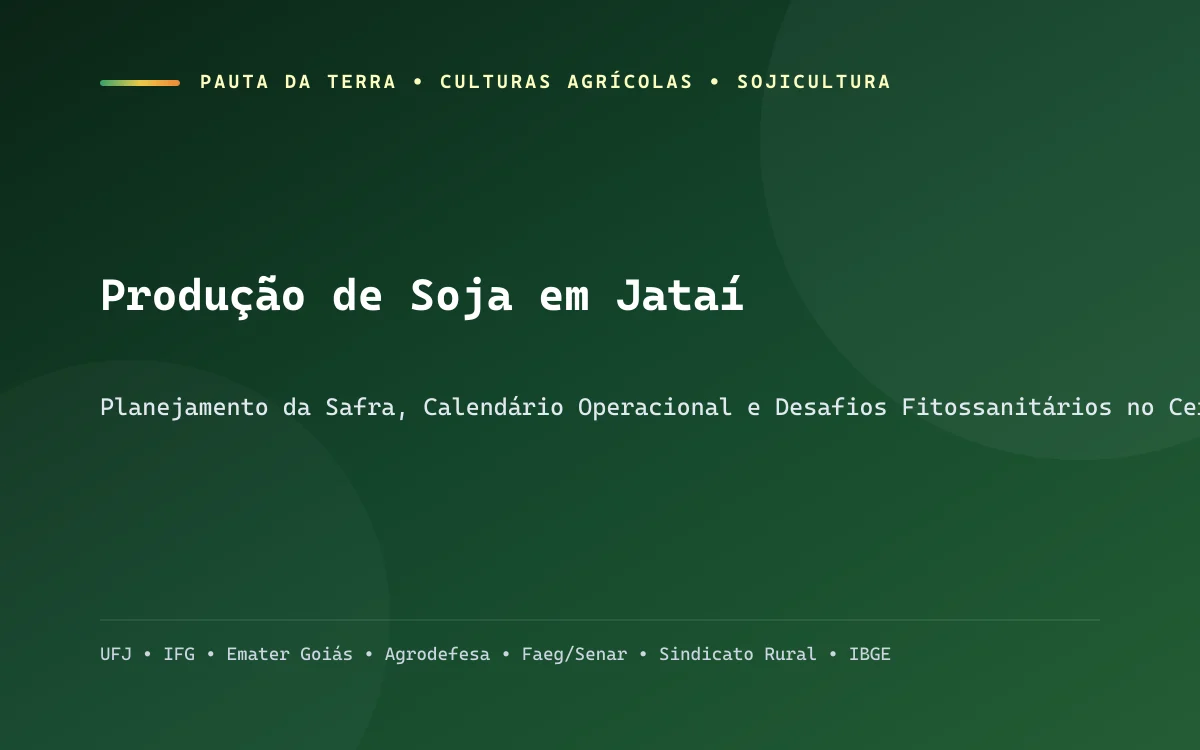 Lavoura de soja tecnificada em fase reprodutiva em Jataí, Goiás
