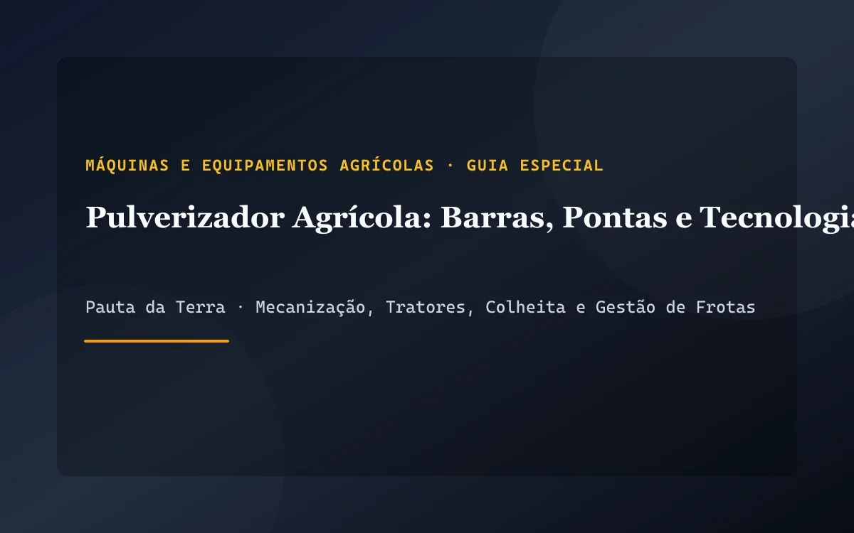 Pulverizador autopropelido moderno com barras abertas aplicando defensivo em lavoura sob luz do fim de tarde