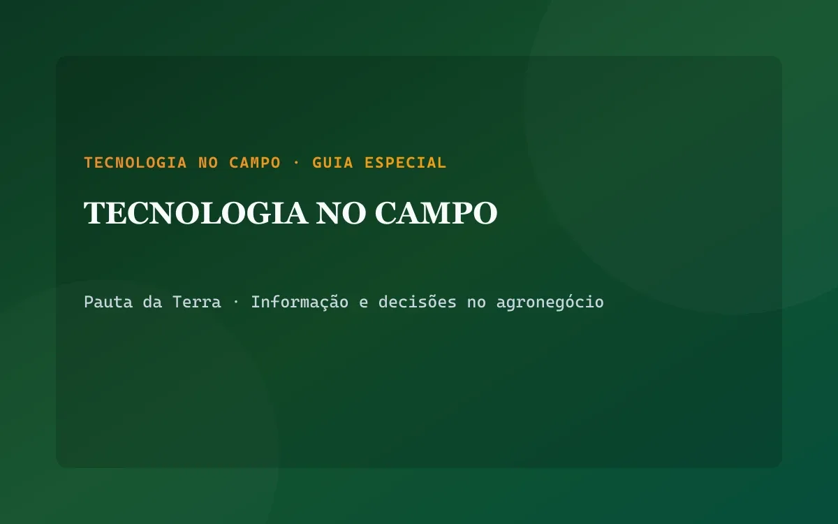 Tecnologias integradas na lavoura com sensores, conectividade e maquinário conectado