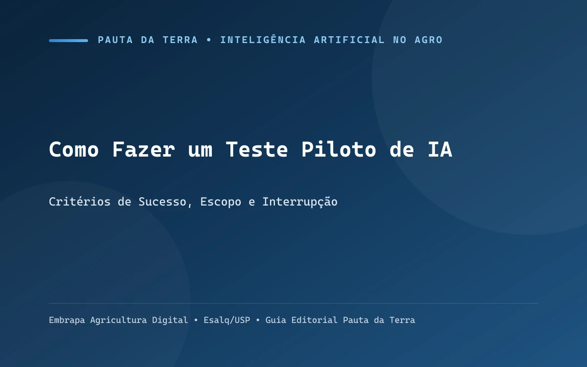 Agrônomos demarcando talhão de teste e comparando área de manejo convencional com área assistida por IA